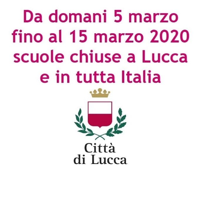 Chiusura delle scuole fino al 15 marzo