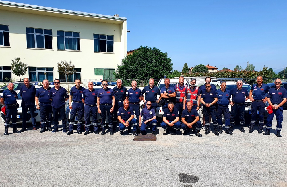 Foto di gruppo coordinamento regionale dei Nuclei di protezione civile dell’Associazione Nazionale Carabinieri