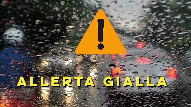 Allerta meteo gialla per lunedì 9 dicembre 2019