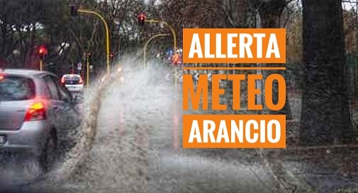 Allerta meteo arancio oggi e gialla domani