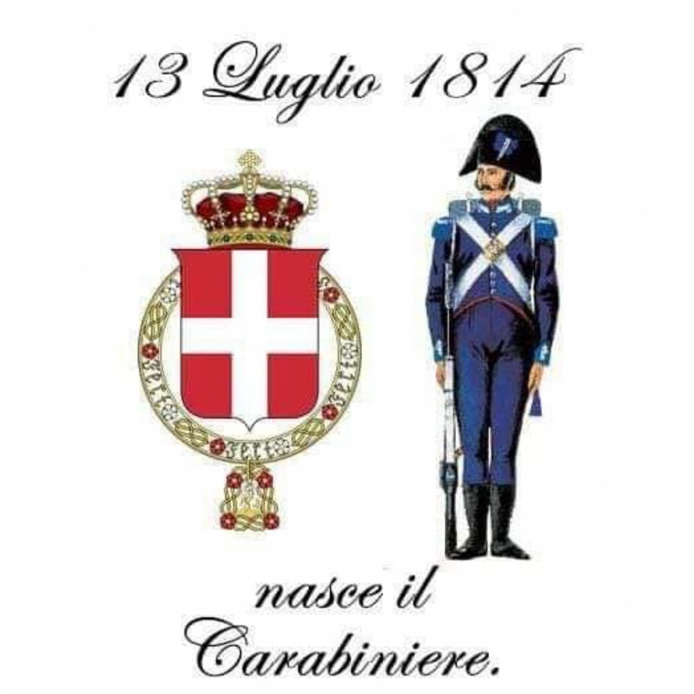 Il 13 luglio 1814 nasceva l’Arma dei Carabinieri