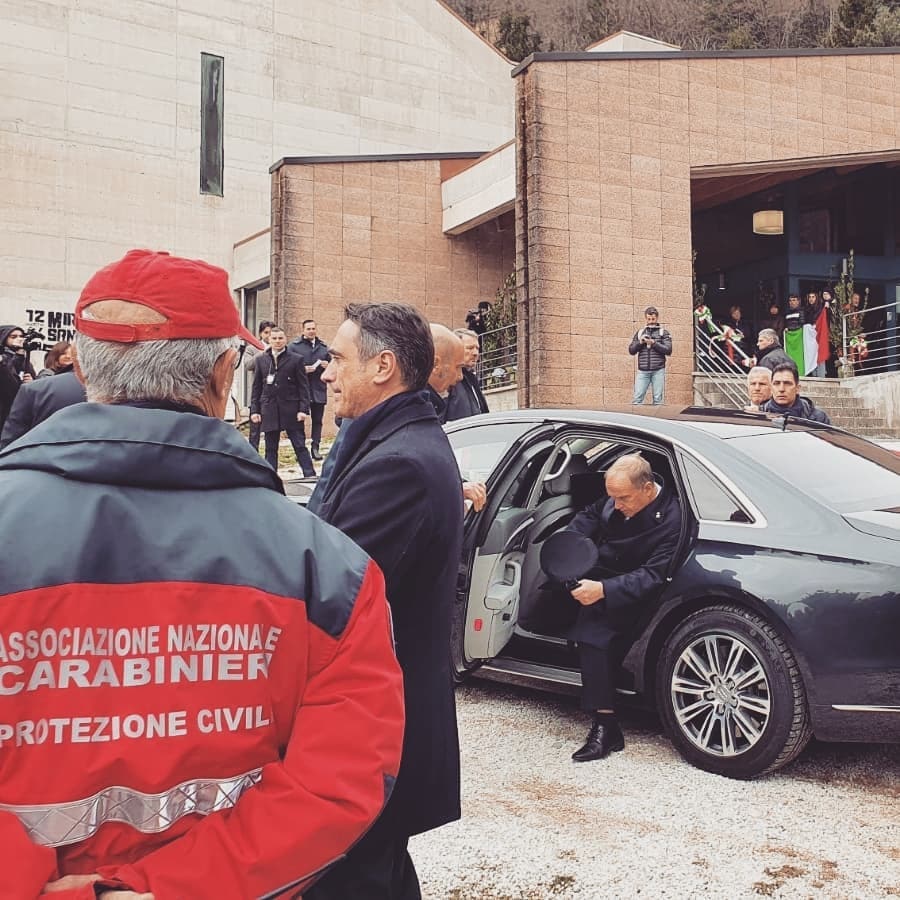 Servizio vigilanza Presidente Sergio Mattarella in visita a Sant'Anna di Stazzema