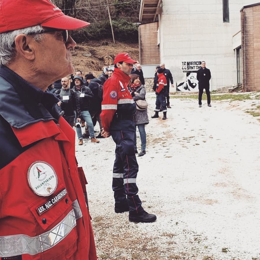 Servizio vigilanza Presidente Sergio Mattarella in visita a Sant'Anna di Stazzema